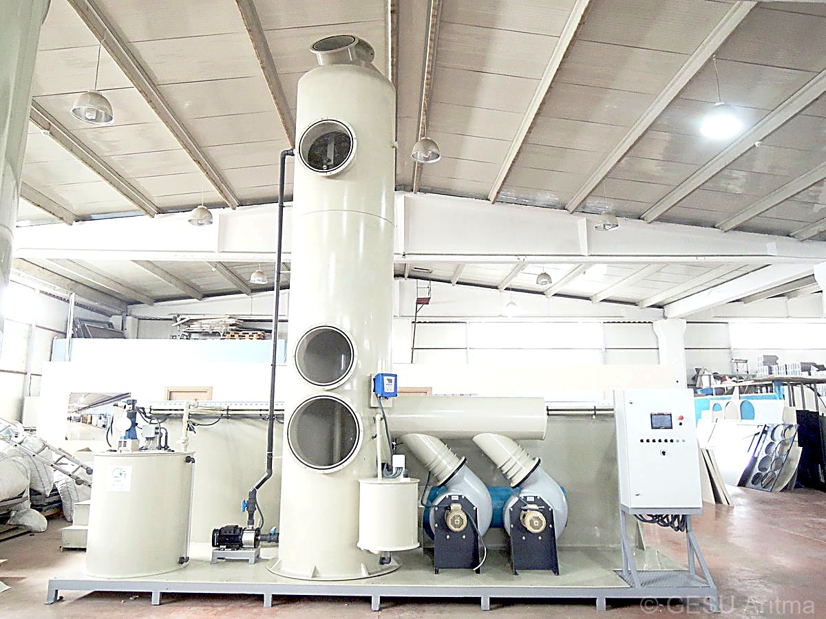 GESU Bio Scrubber biyolojik gaz yıkama sistemi