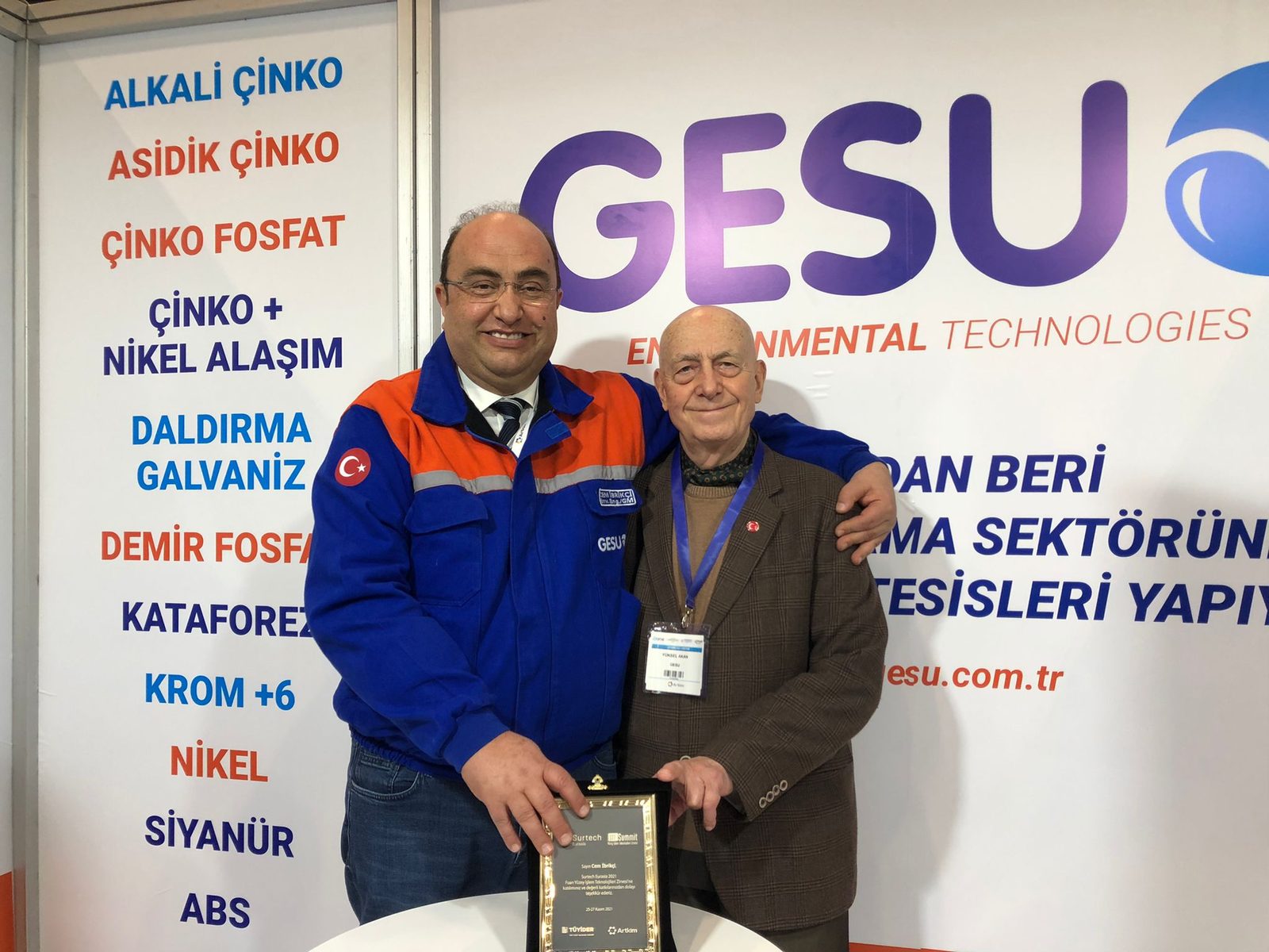 Surtech Eurasia yüzey işlem fuarında GESU standı
