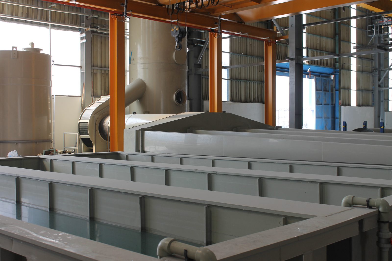 Çayırova Boru PP proses tankları ve scrubber kulesi