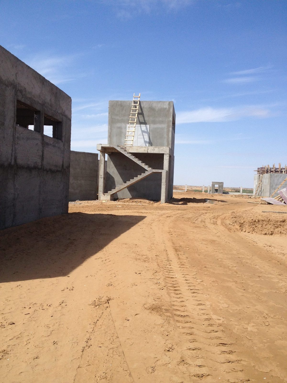 GESU Türkmenistan şehir arıtma tesisi — betonarme proses yapıları, inşaat dönemi 2017