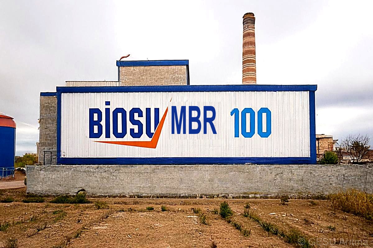 BİOSU MBR 100 paket arıtma ünitesi — sahada kurulu konteyner ünite (GESU arşivi)